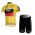 BMC 2011 Tour De France Fietsshirt Korte mouw Korte fietsbroeken met zeem Kits geel 4048
