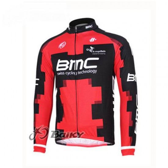 BMC Racing Pro Team Fietsshirt lange mouw rood 37