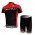 Castelli Pro Team Fietsshirt Korte mouw Korte fietsbroeken met zeem Kits rood 4064