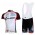 Cube Fintro Fietsshirt Korte mouw Korte fietsbroeken Bib met zeem Kits wit zwart 134