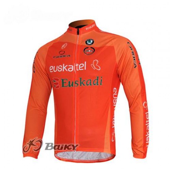 Euskaltel-Euskadi Pro Team Fietsshirt lange mouw roze 147