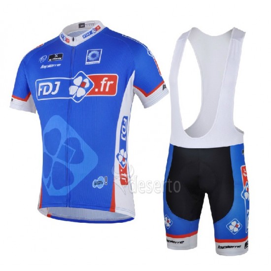 FDJ.fr 2014 Fietspakken Fietsshirt Korte+Korte koersbroeken Bib 954