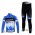 Garmin Barracuda Pro Team Fietspakken Fietsshirt lange mouw+lange fietsbroeken blauw wit 4363