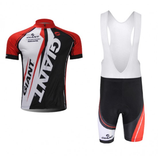 Giant 2014 Fietspakken Fietsshirt Korte+Korte koersbroeken Bib Red Black 1020