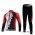 Giant Sram Pro Team Fietspakken Fietsshirt lange mouw+lange fietsbroeken rood wit zwart 4372