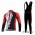 Giant Sram Pro Team Fietskleding Fietsshirt Lange Mouwen+lange fietsbroeken Bib zeem rood wit zwart 181