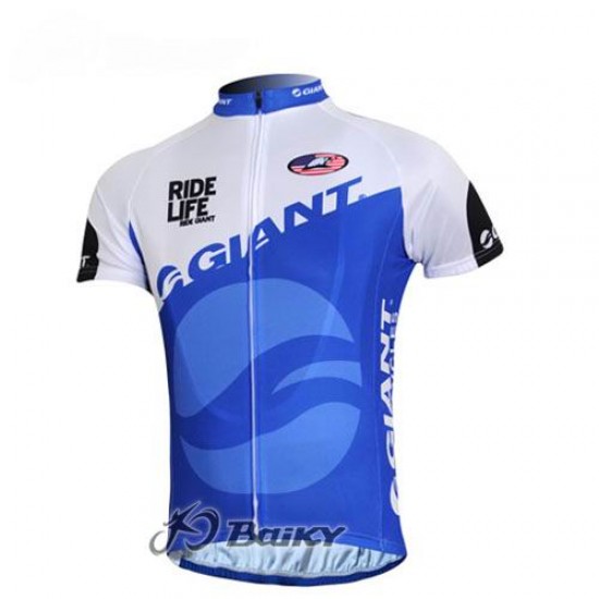 Giant Sram Pro Team Fietsshirt Korte mouw blauw wit 3901