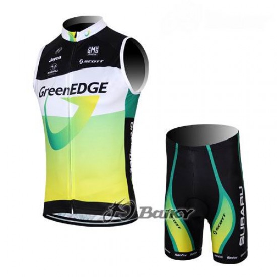 2012 Green Edge Fietsshirt Zonder Mouwen Fietskleding Fietsshirt Korte Mouwen+Fietsbroek Korte zeemgroen 231