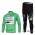 HTC-Highroad Pro Team Fietspakken Fietsshirt lange mouw+lange fietsbroeken groen 4376