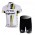 Highroad Pro Team Fietsshirt Korte mouw Korte fietsbroeken met zeem Kits wit 4088