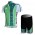 Ierland Pro Team Fietsshirt Korte mouw Korte fietsbroeken met zeem Kits groen 254