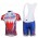 Katusha Rusland Fietsshirt Korte mouw Korte fietsbroeken Bib met zeem Kits wit rood 4270