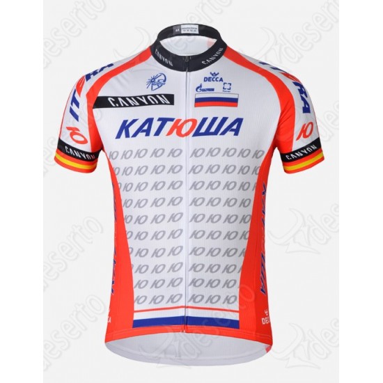 Katusha Team Fietsshirt Korte mouw 1083