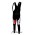 Kuota GSG Pro Team lange fietsbroeken Bib met zeem zwart rood 4709