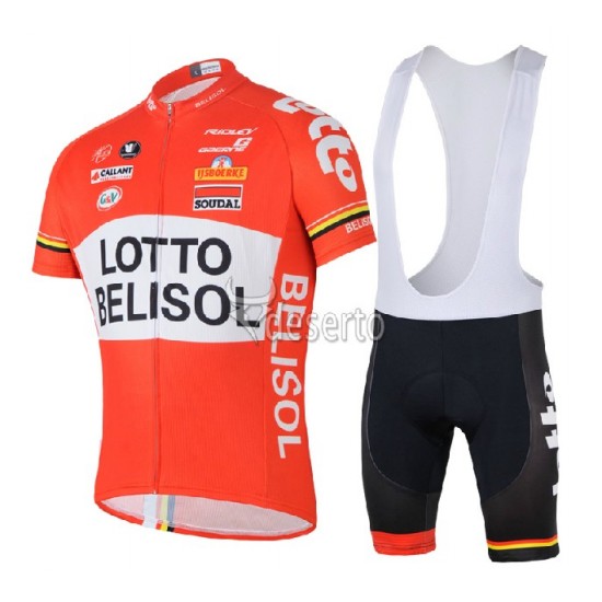 Lotto Belisol 2014 Fietspakken Fietsshirt Korte+Korte koersbroeken Bib 1291