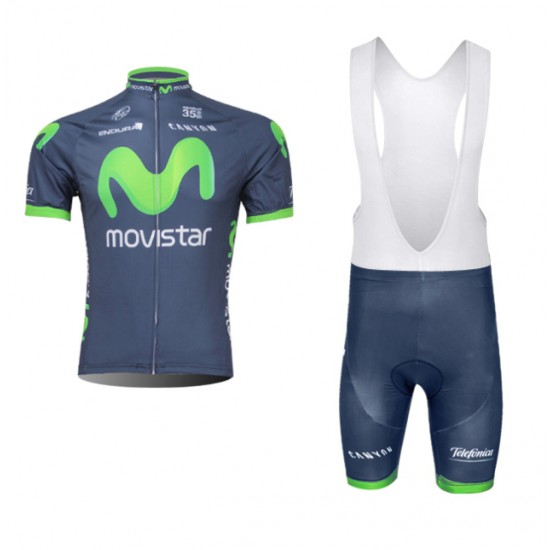 Movistar Team 2014 Fietspakken Fietsshirt Korte+Korte koersbroeken Bib 1125