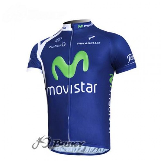 Movistar Team Fietsshirt Korte mouw blauw 3924