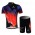 Nalini Pro Team Fietskleding Fietsshirt Korte Mouwen+Fietsbroek Korte zeem rood zwart 380