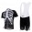 Northwave Pro Team Fietspakken Fietsshirt Korte+Korte koersbroeken Bib wit zwart 4279