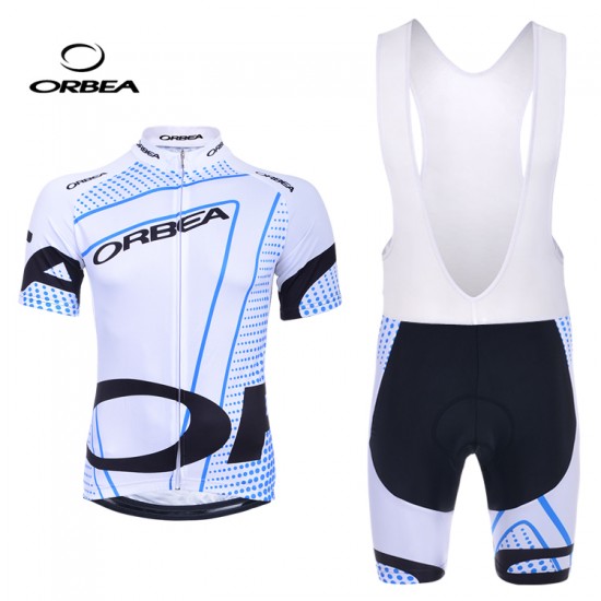 Orbea 2014 Fietspakken Fietsshirt Korte+Korte koersbroeken Bib wit 1138