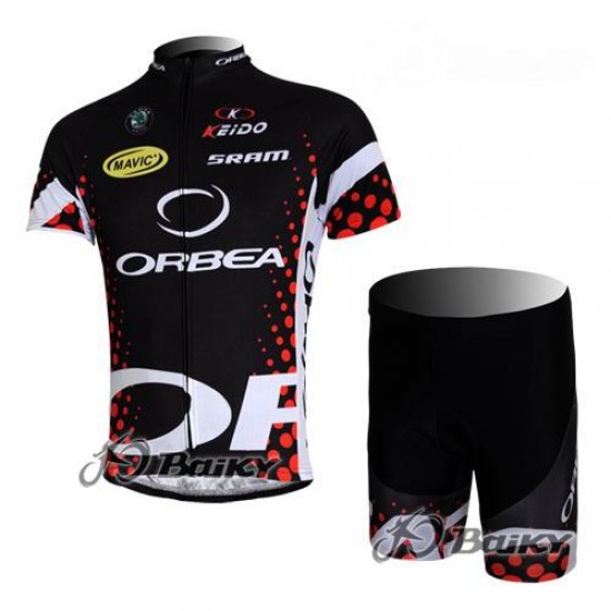 Orbea Pro Team Fietspakken Fietsshirt Korte+Korte fietsbroeken zeem zwart blauw 4114