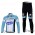 Omega Pharma Quick Step Pro Team Fietspakken Fietsshirt lange mouw+lange fietsbroeken blauw wit 434