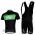 SKY Pro Team Fietspakken Fietsshirt Korte+Korte koersbroeken Bib zwart groen 4314