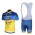 2013 Saxo Bank Tinkoff Pro Team Fietspakken Fietsshirt Korte+Korte koersbroeken Bib blauw geel 4202