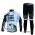 Saxo Bank Sungard Pro Team Fietspakken Fietsshirt lange mouw+lange fietsbroeken wit zwart 513