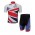 Sky British Fietskleding Fietsshirt Korte Mouwen+Fietsbroek Korte zeem 1328