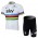 2013 Team Sky UCI Fietsshirt Korte mouw+Korte fietsbroeken met zeem Kits wit zwart 4339