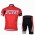 Specialized Racing Fietskleding Fietsshirt Korte Mouwen+Fietsbroek Korte zeem rood 1174
