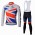 Team Sky Great Britain Verenigd Koninkrijk Fietskleding Fietsshirt Lange Mouwen+lange fietsbroeken Bib zeem 764