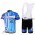 UnitedHealthcare Fietspakken Fietsshirt Korte+Korte koersbroeken Bib blauw 4324