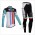 Bianchi 2014 Fietskleding Fietsshirt lange mouw+lange fietsbroeken Rood Blauw 849