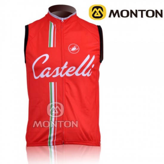 2011 CASTELLI rood Fietsshirt Zonder Mouwen 3977