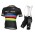 Etixx Quick-Step Champion Du Monde 2015 Fietskleding Set Fietsshirt Korte Mouwen+Fietsbroek Bib Korte 1914