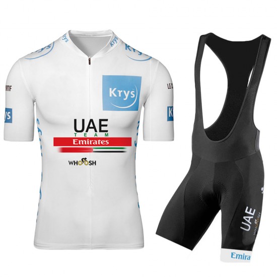 UAE EMIRATES 2020 Tour De France wit Fietskleding Fietsshirt Korte Mouw+Korte Fietsbroeken Bib 2072