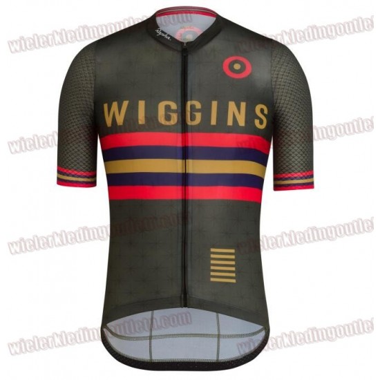 RAPHA WIGGINS PRO TEAM AERO groen Fietsshirt Korte Mouw 33nl10083