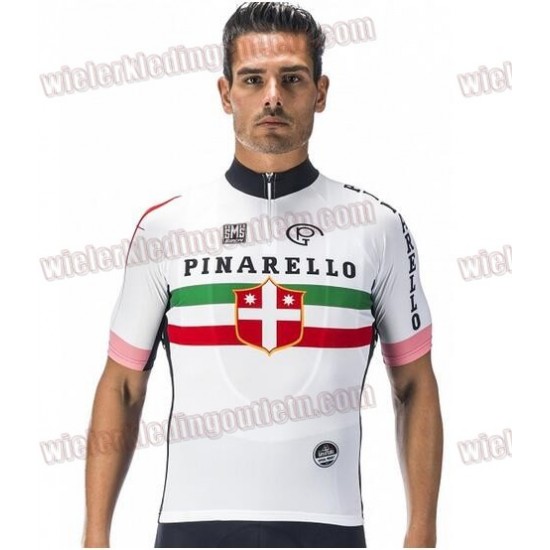 Pinarello Giro d-Italia wit Fietsshirt Korte Mouw 33nl10108