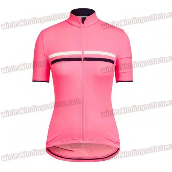 RAPHA BREVET rose Dame Fietsshirt Korte Mouw 33nl10096