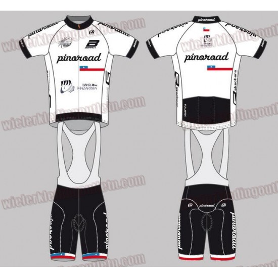 PinoRoad Fietskleding Set wielershirt korte mouwen+koersbroek kort Bib 33nl10103