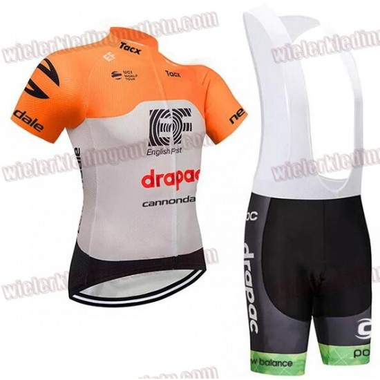 2018 Cannondale Education First-Drapac Fietskleding Set wielershirt korte mouwen+koersbroek kort Bib 33nl10047