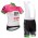 2018 Cannondale Education First-Drapac rose Fietskleding Set wielershirt korte mouwen+koersbroek kort Bib 33nl10050