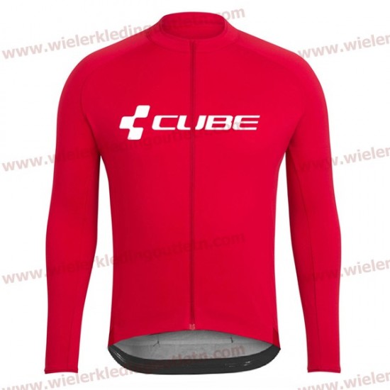 Cube 2018 Rood Wielershirts lange mouw nl18a028
