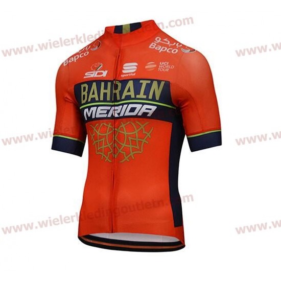 Bahrain Merida 2018 Fietsshirt Korte Mouw nl18a058