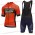 Bahrain Merida 2018 Wielerkleding Set Fietsshirt korte mouwen+Fiets Koersbroek Kort nl18a063