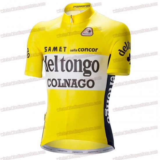 COLNAGO DEL TONGO geel Fietsshirt Korte Mouw 33nl10200