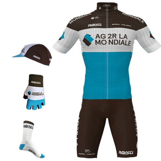 AG2R LA MONDIALE Pro Race Fietskleding Set 5 pieces 0GFVO 0GFVO