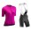 Dames NORTHWAVE Allure Fietskleding Wielershirt Korte Mouw+Korte Fietsbroeken Bib Pourpre 9YASI 9YASI